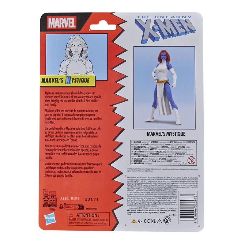 Marvel Legends Series, figurine Marvel's Mystique inspirée des bandes dessinées X-Men