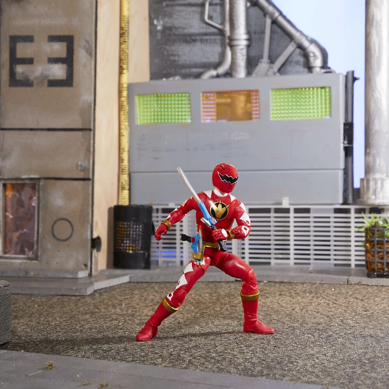 Power Rangers Lightning Collection Dino Thunder, figurine de Ranger rouge, avec accessoires