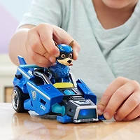 PAW Patrol : La Super Patrouille le film, Voiture avec figurine articulée Chase Super-Chiots