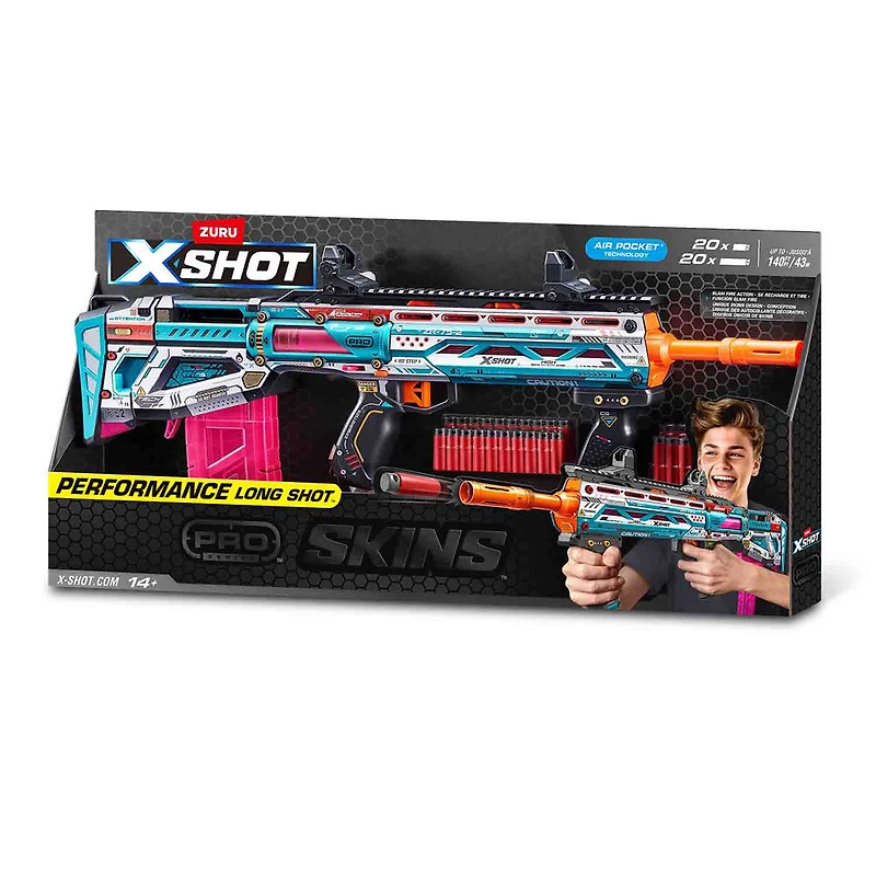 XSHOT Skins Pro Series Longshot Blaster (40 Darts) by ZURU