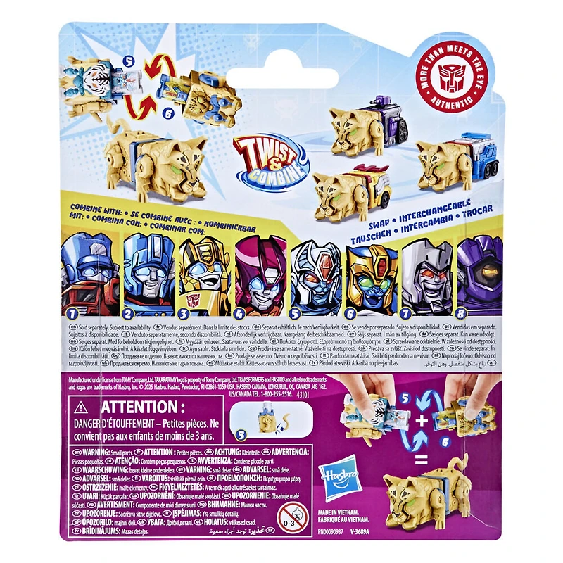 Transformers Swapticons Cheetor et Tigatron, mini-figurines