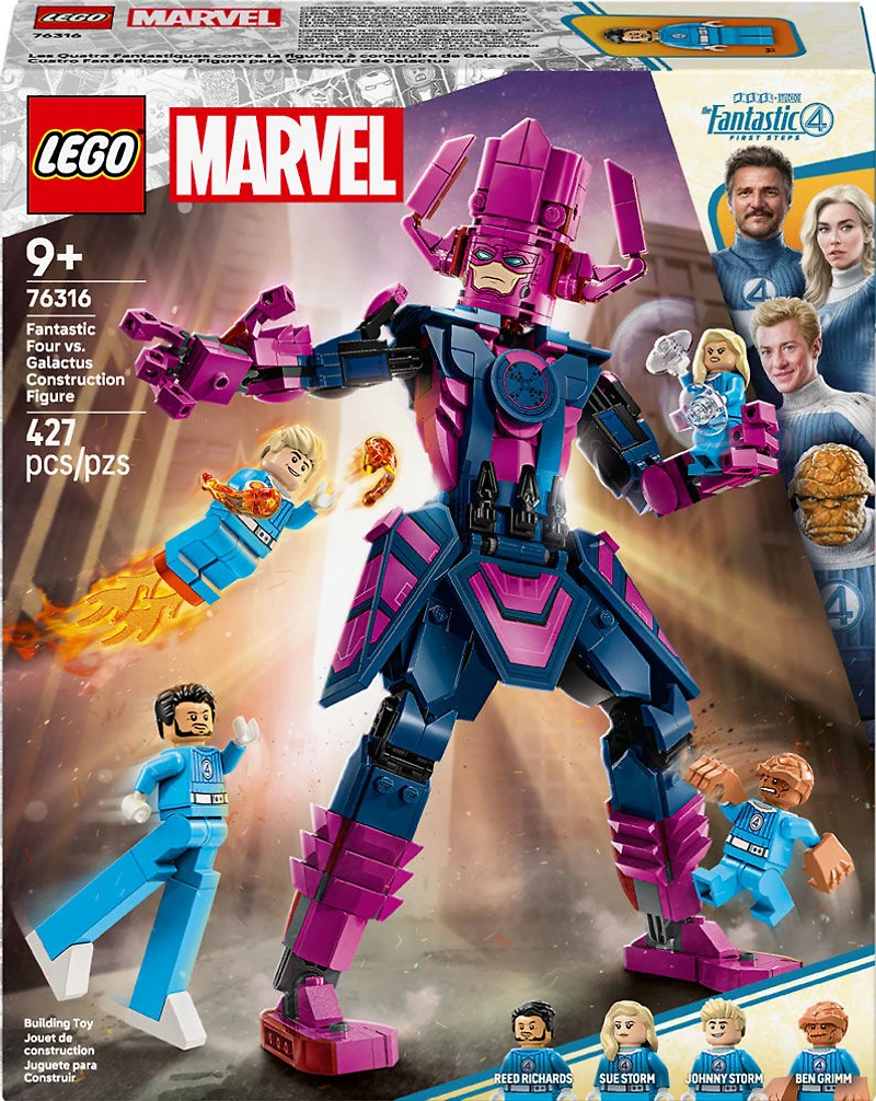 LEGO Marvel Fantastic Four vs. Galactus Construction Figure - Super Hero Building Toy for Ages 9+ - 76316