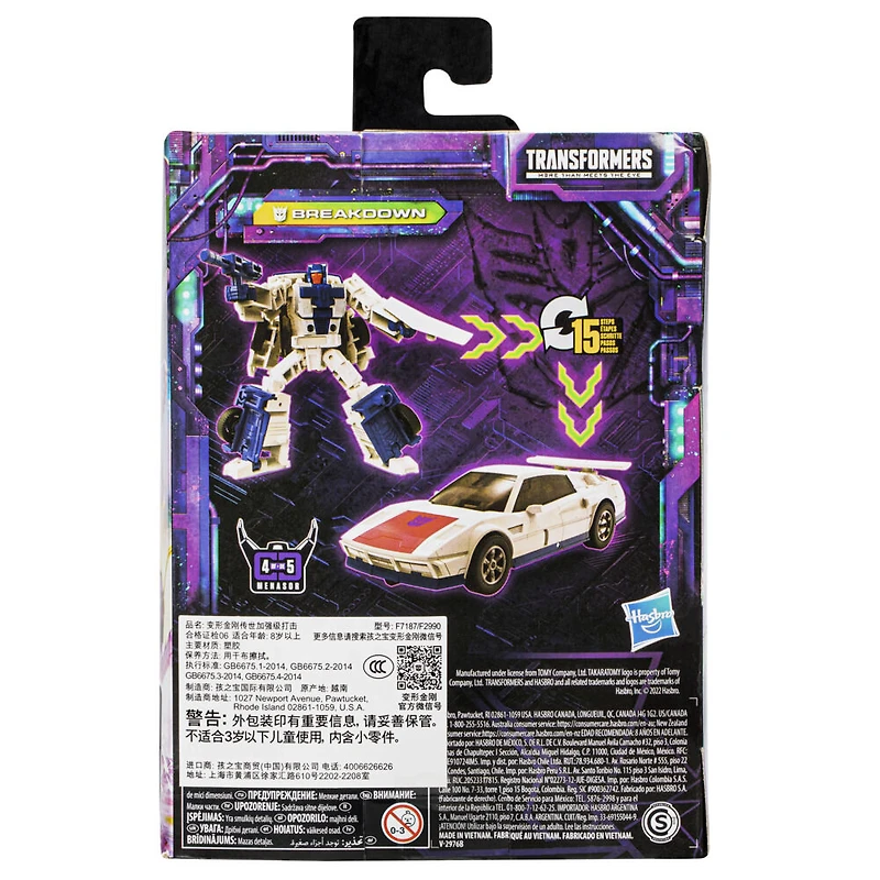 Transformers Legacy Evolution, figurine Breakdown de 14 cm, classe Deluxe