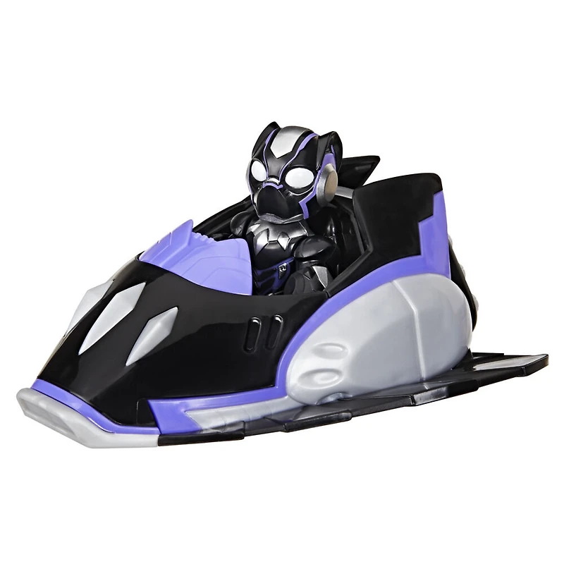 Marvel Iron Man and his Awesome Friends, figurine Black Panther avec avion