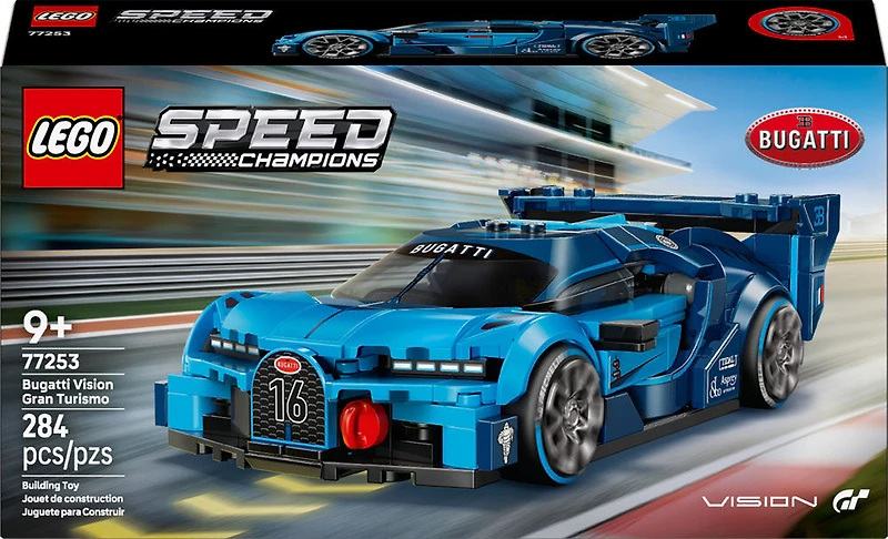 LEGO Speed Champions L'hypervoiture Sport Bugatti Vision Gran Turismo, Ensemble de Modèles et de Construction 77253