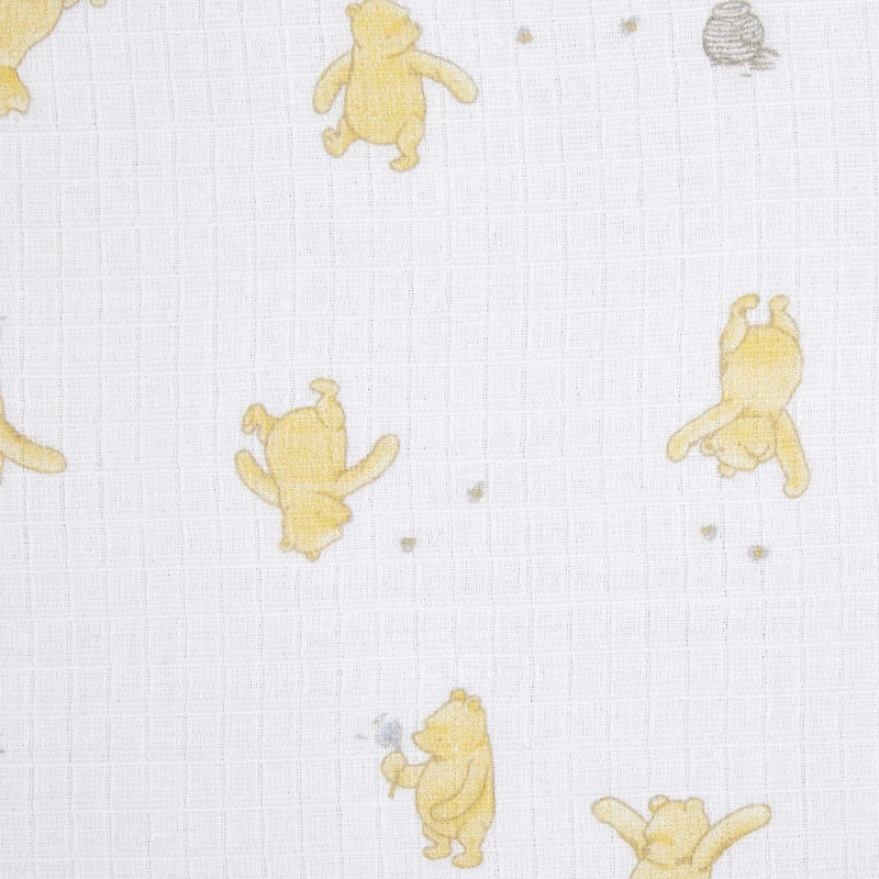 Muslin Swaddle Blk 4 Pack - Disney Winnie
