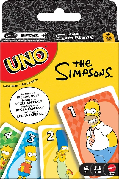 UNO-Jeu de cartes Les Simpsons-pour petits et grands