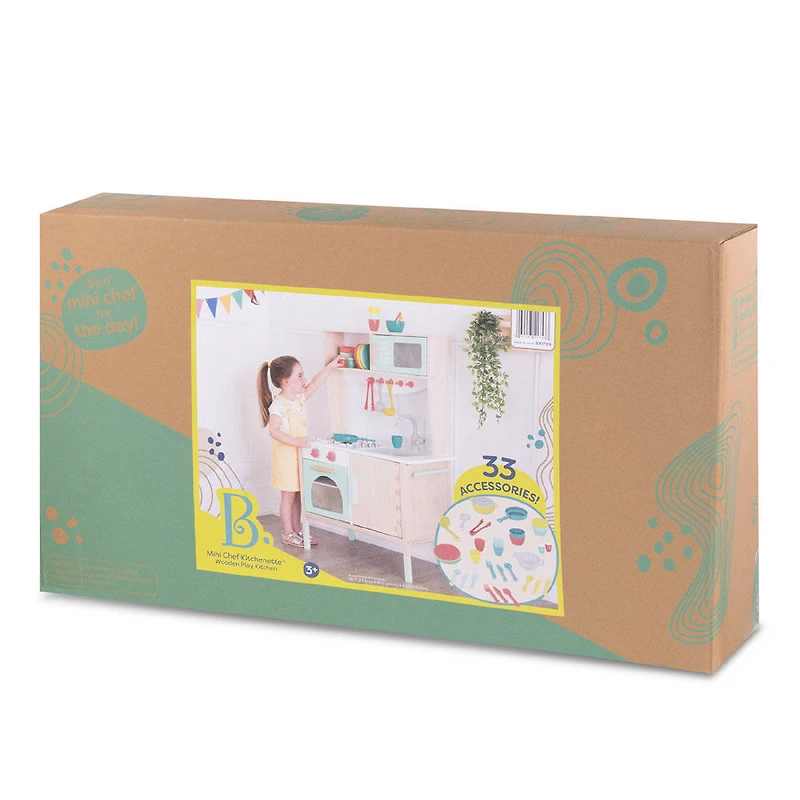 Cuisine-jouet en bois, Mini Chef Kitchenette, B. toys