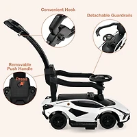 KidsVip Lamborghini Sian Pushcar / Stroller- Yellow - English Edition