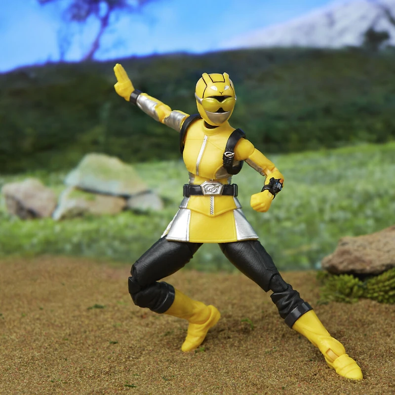 Power Rangers Lightning Collection, figurine Ranger jaune Beast Morphers de 15 cm