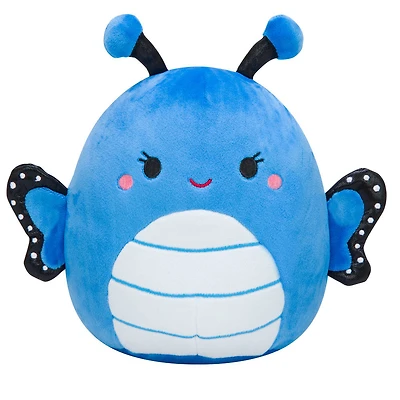 Squishmallows 7.5" - Waverly le papillon bleu avec des ailes bleu foncé