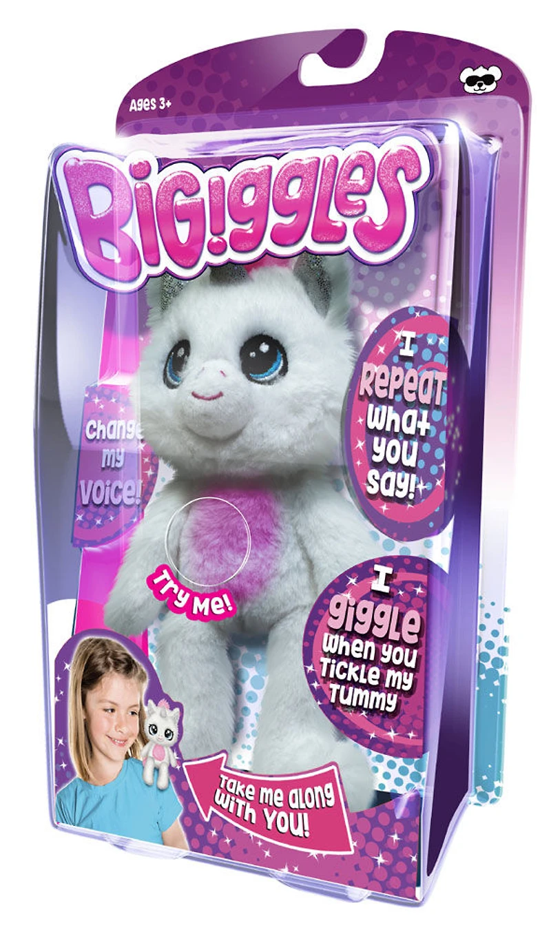 Bigiggles Peluche Interactive Parlante de 8 po