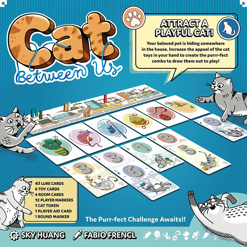 USAopoly Cat Between Us jeu de cartes - Édition anglaise