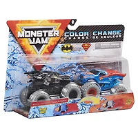 Monster Jam, Monster trucks Batman vs. Superman officiels qui changent de couleur en métal moulé, échelle 1:64