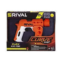 Nerf Rival Curve Shot -- Flex XXI-100 Blaster -- Fire Rounds to Curve