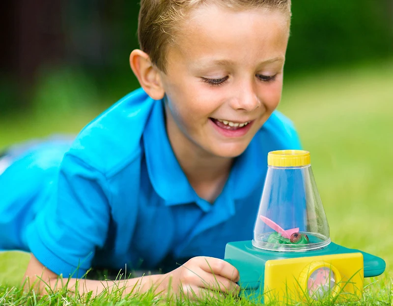 B. toys - Livre d'autocollants d'insectes avec microscope