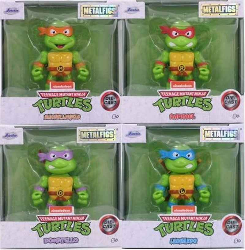 Personnage Tortues Ninja adolescent mutant de 2,5'' en porte-clés métallique inclus - 1 par commande, la couleur peut varier (Chacun vendu séparément, sélectionné au hasard)