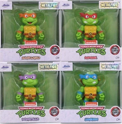 Personnage Tortues Ninja adolescent mutant de 2,5'' en porte-clés métallique inclus - 1 par commande, la couleur peut varier (Chacun vendu séparément, sélectionné au hasard)