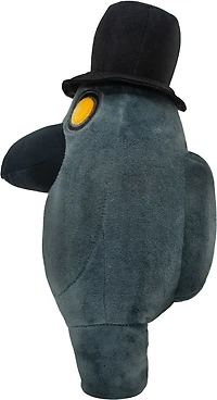 Among Us 12" Plush - Black With Top Hat And Face Mask