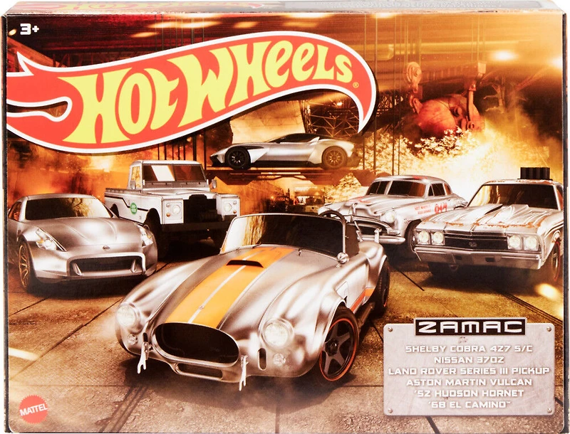 Hot Wheels- ZAMAC - Coffret multiple de 6 véhicules de collection