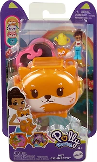 Polly Pocket Connexions Animales Coffret de jeu et poupées Renard
