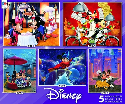 Ceaco - Disney's Mickey Mouse: 5 en 1 multi-pack casse-têtes