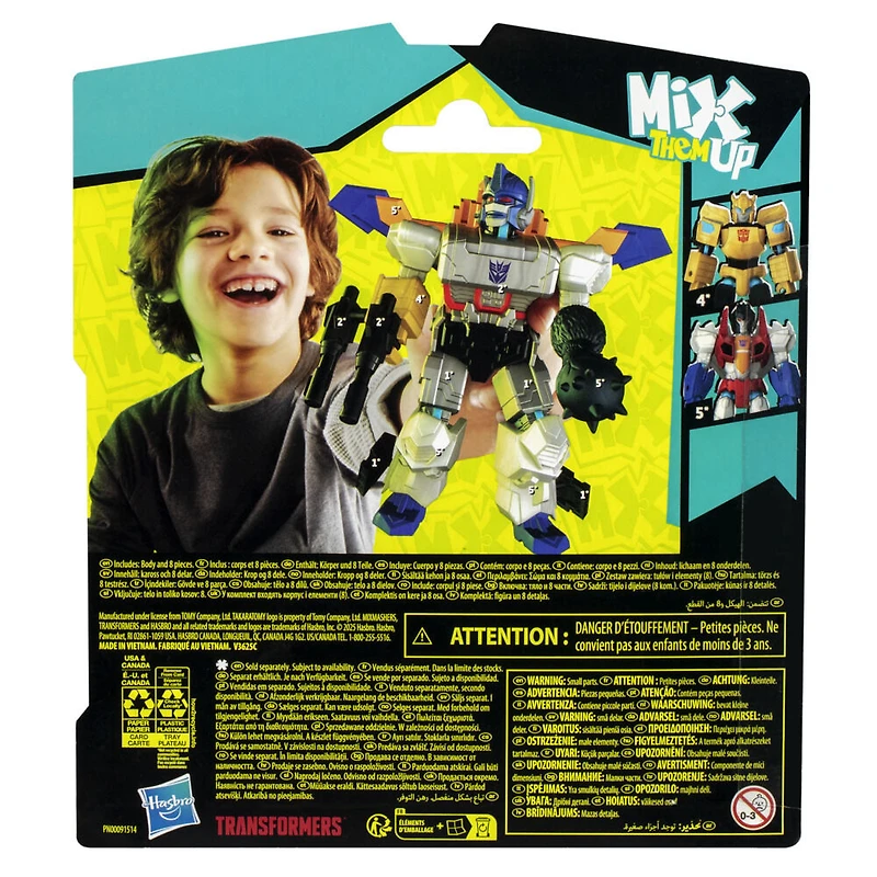 MixMashers Transformers, figurine personnalisable Optimus Primal à mélanger et combiner avec accessoires