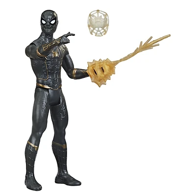 Marvel Spider-Man Mystery Web Gear, figurine Spider-Man noir
