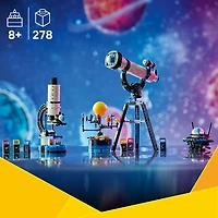 LEGO Creator 3 en 1 Le Télescope d'Exploration Spatiale, Se Transforme en Microscope ou en OVNI 31378