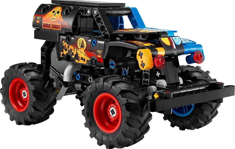 LEGO Technic Monster Jam Grave Digger Feu et Glace, Jouet de Camion à Rétrofriction 42199