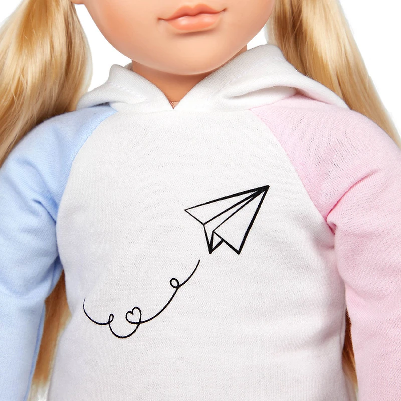 Our Generation Ari Poupée globe-trotter 46 cm et valise à roulettes