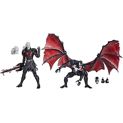 Marvel Legends Series Spider-Man 60e anniversaire, pack de 2 figurines Marvel's Knull et Venom, 15 cm, 5 accessoires