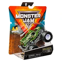 Monster Jam, Monster truck Soldier Fortune officiel, véhicule en métal moulé, série Shear Madness, échelle 1:64