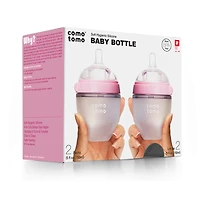 Comotomo Natural Flow Bottle 2P Pink