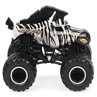 Monster Jam, Monster truck Racing Stripes officiel, véhicule en métal moulé, série Crazy Creatures Trucks, échelle 1:64