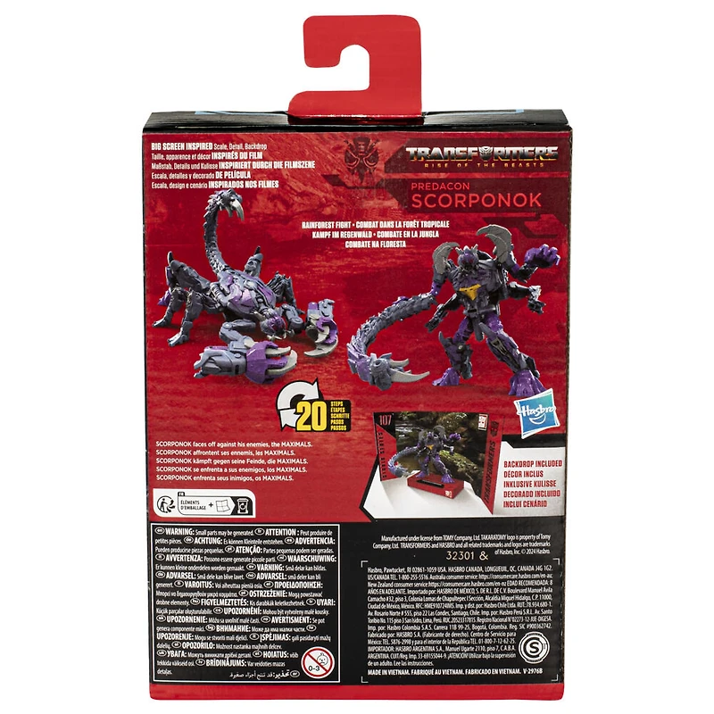 Transformers Studio Series Deluxe Transformers: Rise of the Beasts 107 Predacon Scorponok Action Figure