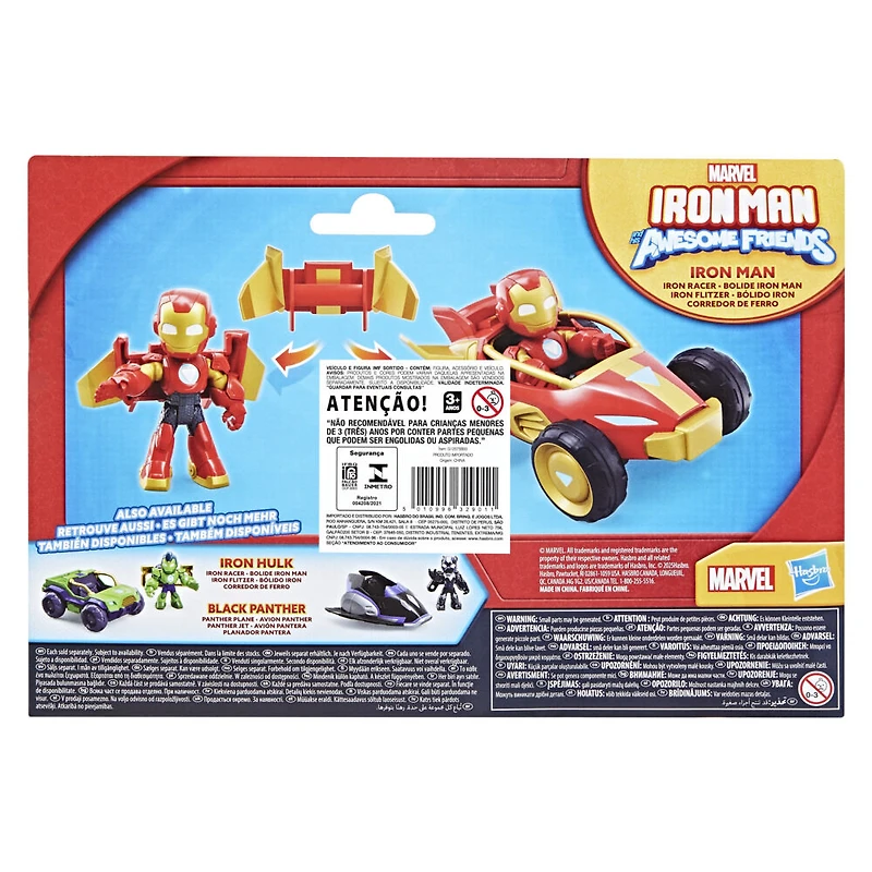Marvel Iron Man and his Awesome Friends Iron Racer Action Figure & Toy Vehicle