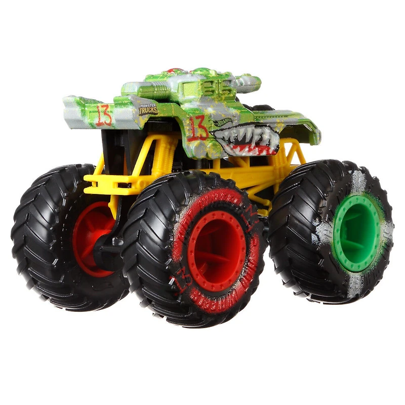 Hot Wheels - Monster Trucks - Coffret de 2véhicules à échelle1:64 - Invader