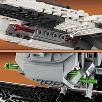 LEGO Star Wars Le chasseur Fang mandalorien contre l'Intercepteur TIE 75348 (957 Pièces)