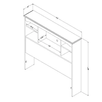 Navali Tête de lit bibliothèque Simple Myrtille