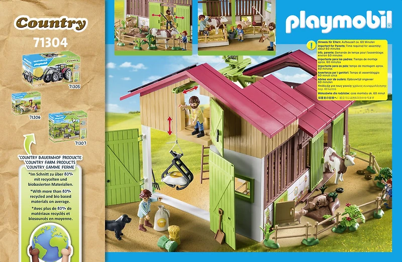 Playmobil - Ferme avec panneaux solaires