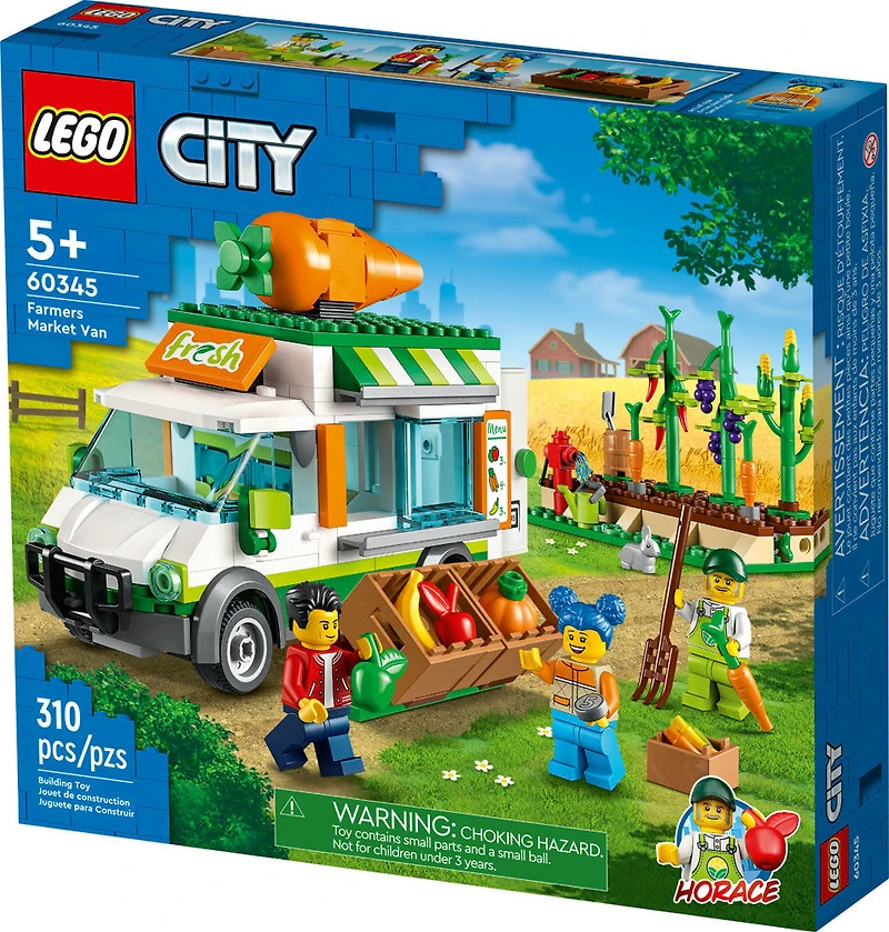 LEGO City La camionnette du marché fermier 60345 Ensemble de construction (310 pièces)