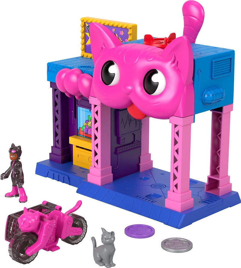 Imaginext DC Super Friends Maison de jeu de Catwoman, figurine, acc.