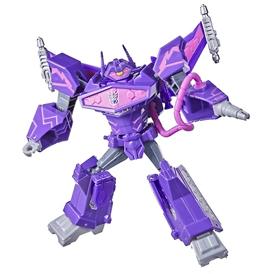 Transformers Authentics, figurine articulée Alpha Shockwave de 17,5 cm, robot pour enfants, à partir de 6 ans