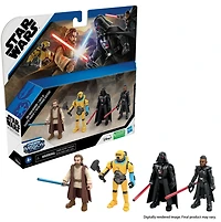Star Wars Mission Fleet Galactic Clash Pack, 2.5-Inch-Scale Action Figure 4-Pack with Accessories - R Exclusive