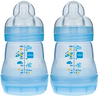 Mam Anti Colic Bottle 2 Pack 5oz - Blue