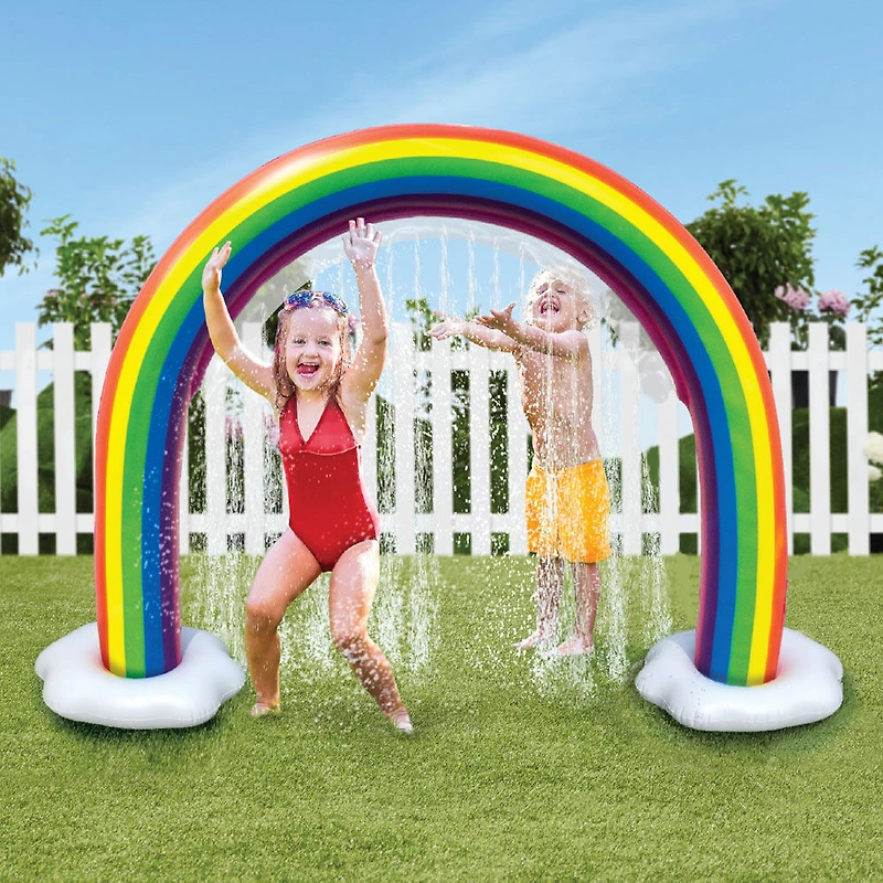 Pulvérisateur arc-en-ciel pour arroseur d'extérieur Splash Buddies - Édition anglaise