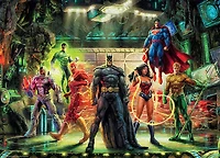 Ceaco DC Comics Puzzle 1000 pièces Thomas Kinkade The Justice League