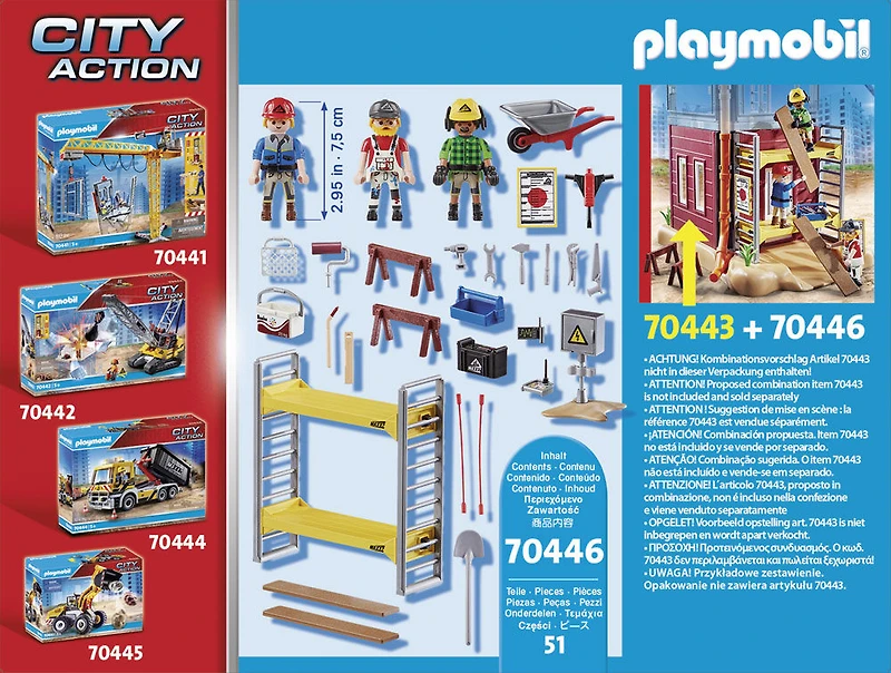 Ouvriers avec échafaudage - Playmobil