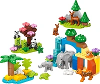 LEGO DUPLO Town 3 in 1 Wild Animal Families Building Toy Playset - Preschool Learning Toy - 10446